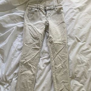 Gray acid wash jeans